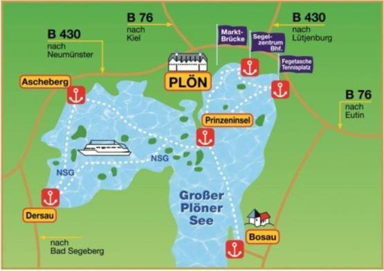 Fewo In Bosau Am Ploener See Mit Eigenem Bootssteg App 12 Exterior foto